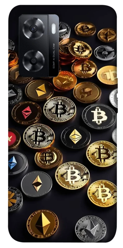 Чехол на Oppo A77s Many coins фото 1 из 1