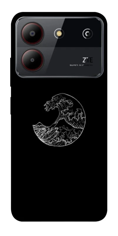 Чохол на ZTE Blade A54 4G Black tsunami фото 1 з 1