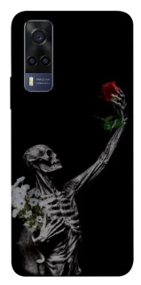 Чехол на Vivo Y53s Skeleton vs Rose фото 1 из 1