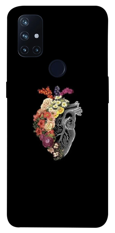 Чохол на OnePlus Nord N10 5G Heart with flowers фото 1 з 1