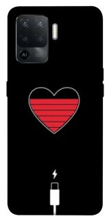 Чехол на Oppo Reno 5 Lite Charge your heart фото 1 из 1