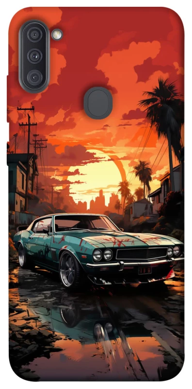 Чехол на Samsung Galaxy A11 Car at sunset фото 1 из 1