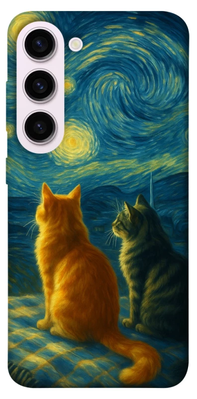 Чохол на Samsung Galaxy S23+ Cats under the stars фото 1 з 1