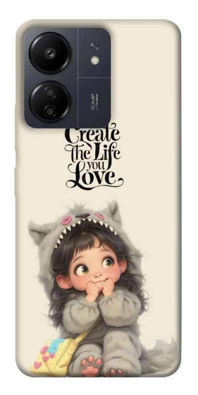Чехол на Xiaomi Poco C65 Create the life you love фото 1 из 1