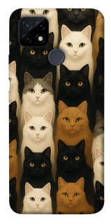 Чохол на Realme C12 Colorful Cat Collage фото 1 Чохол на Realme C12 Colorful Cat Collage фото 1 з 1