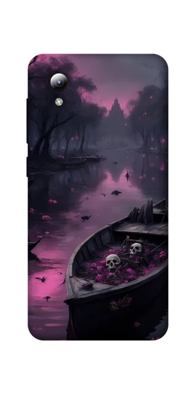 Чехол на ZTE Blade A3 (2019) Boat and flamingo фото 1 из 1