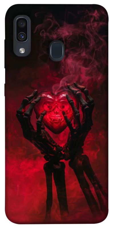 Чохол на Samsung Galaxy A20 / A30 Heart in the hands of a skeleton фото 1 з 1