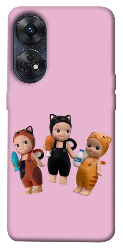 Чохол на Oppo Reno 8T 4G Cat Cafe Trio фото 1 з 1