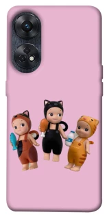 Чехол на Oppo Reno 8T 4G Cat Cafe Trio фото 1 из 1