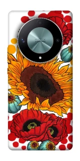 Чехол на Huawei Magic6 Lite Подсолнечники и маки фото 1 из 1