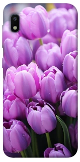 Чехол на Samsung Galaxy A10 (A105F) Фиолетовые тюльпаны фото 1 из 1