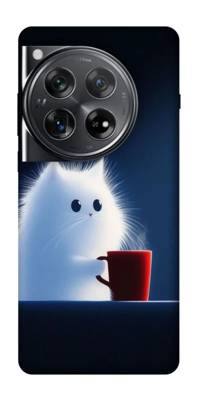 Чехол на OnePlus 12 Чехол кот с кофе фото 1 из 1