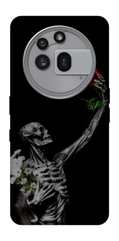 Чехол на Nothing Phone (3a) Pro Skeleton vs Rose фото 1 из 1