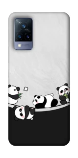 Чехол на Vivo V21 Four pandas фото 1 из 1