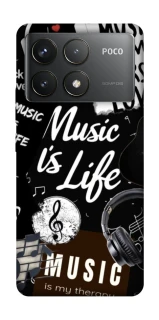 Чехол на Xiaomi Poco F6 Pro Music is Life фото 1 из 1