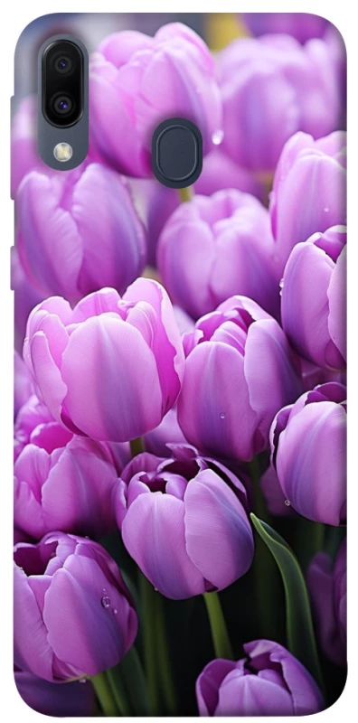 Чехол на Samsung Galaxy M20 Фиолетовые тюльпаны фото 1 из 1