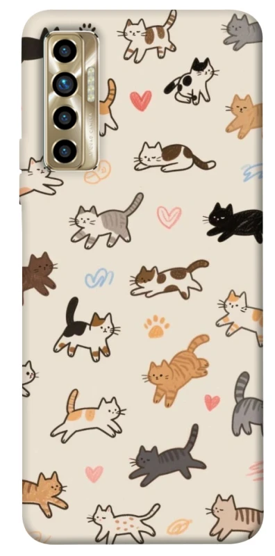 Чохол на TECNO Camon 17P Cat style ver.2 фото 1 з 1