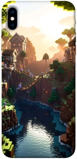 Чехол на Apple iPhone XS Max (6.5") Minecraft sunset фото 1 из 1