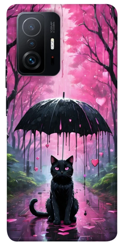 Чохол на Xiaomi 11T / 11T Pro Black cat фото 1 з 1