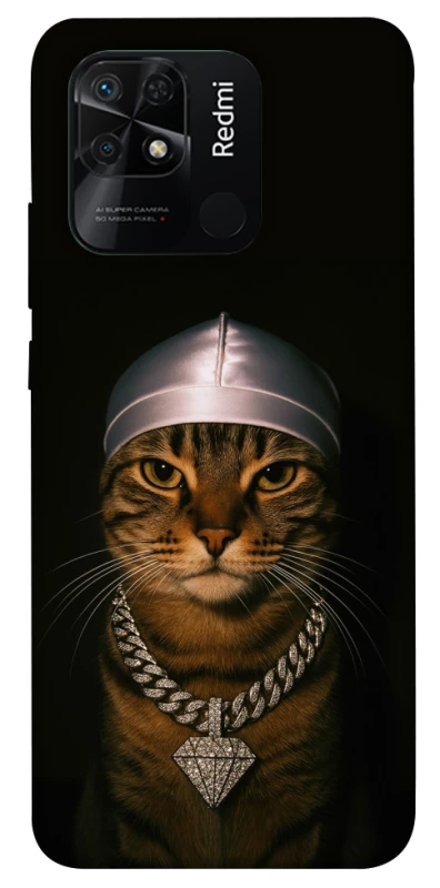 Чохол на Xiaomi Redmi 10C Cat in Bling фото 1 з 1