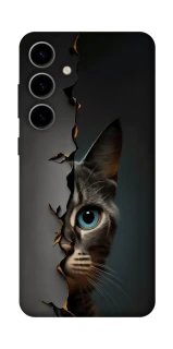 Чехол на Samsung Galaxy S25 FE Кот-подглядыватель v2 фото 1 из 1