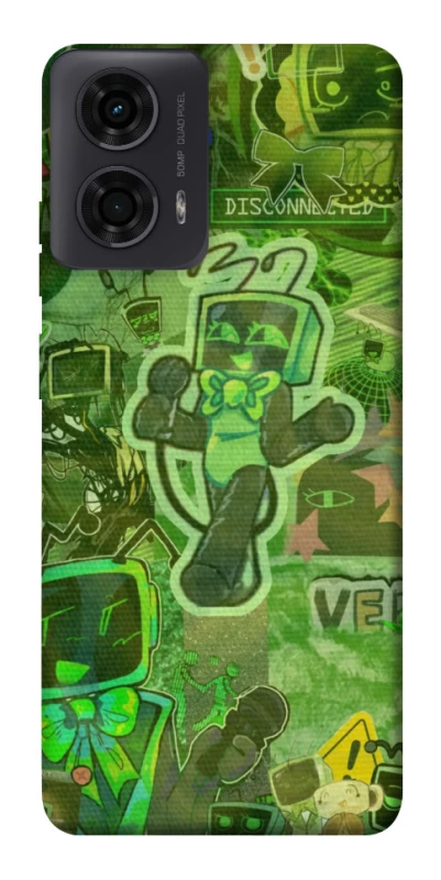 Чехол на Motorola Moto G04 Dandysworld tv green theme фото 1 из 1
