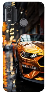 Чохол на Nokia G11 Plus Golden sports car фото 1 з 1