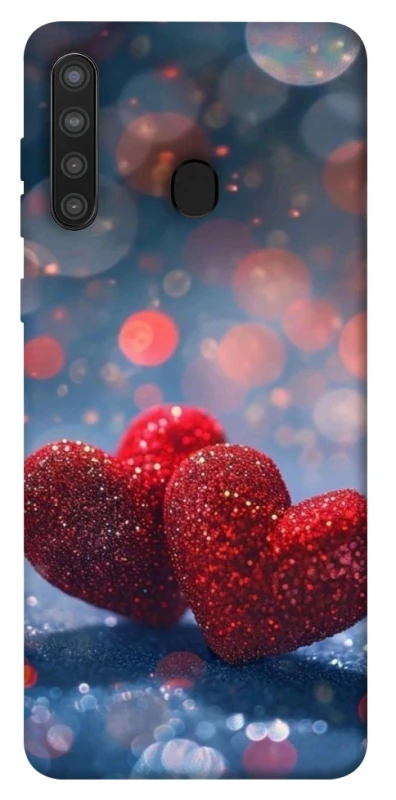 Чохол на Samsung Galaxy A21 Red hearts фото 1 з 1