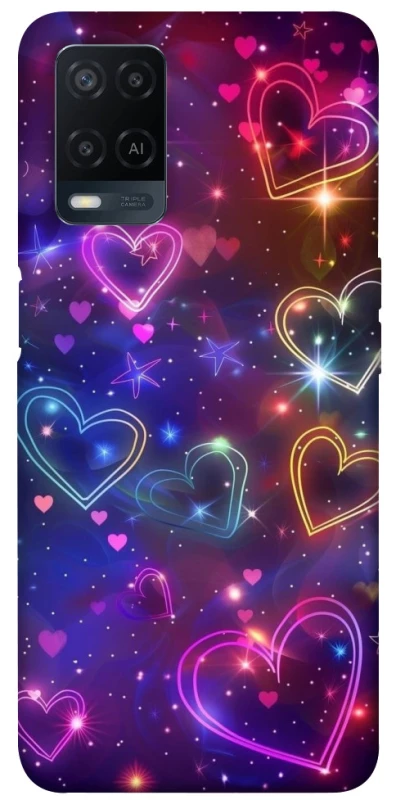 Чохол на Oppo A54 4G Drawn hearts фото 1 з 1