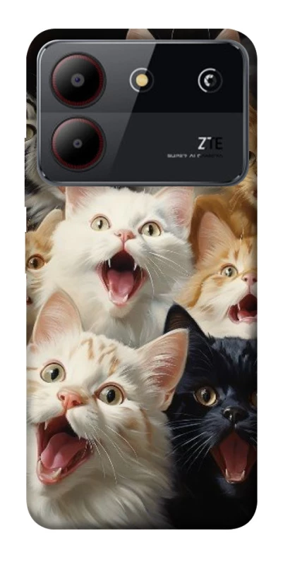 Чохол на ZTE Blade A54 4G Коти фото 1 з 1