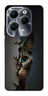 Чехол на Infinix Hot 40 Pro Кот-подглядыватель v2 фото 1 из 1