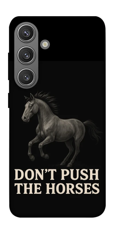 Чохол на Samsung Galaxy S24+ Don't push the horses фото 1 з 1