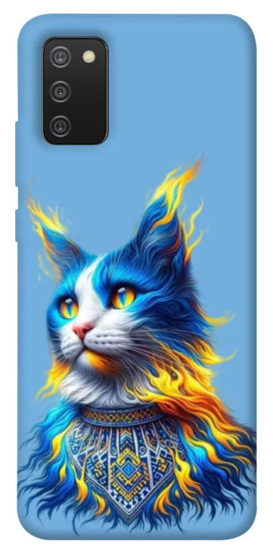 Чохол на Samsung Galaxy A02s Кіт патріот фото 1 з 1