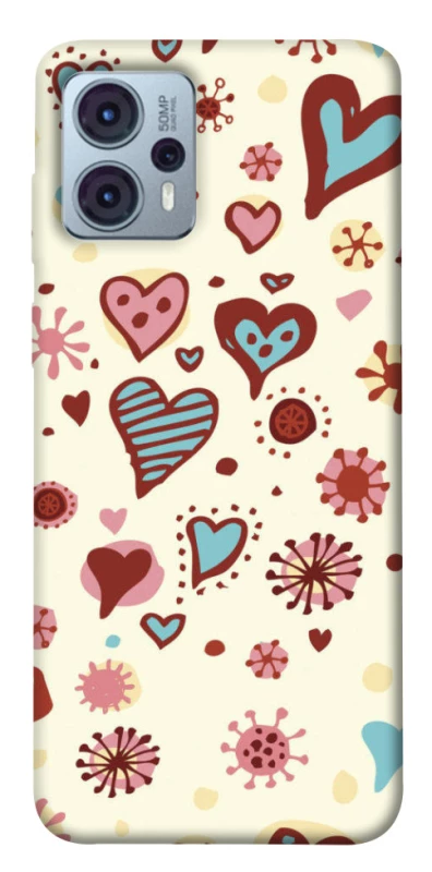 Чохол на Motorola Moto G23 Pretty hearts фото 1 з 1