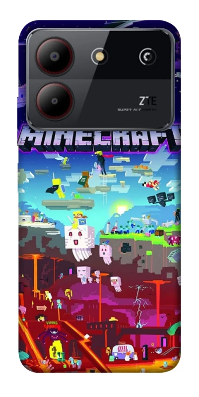 Чохол на ZTE Blade A54 4G Minecraft world фото 1 з 1