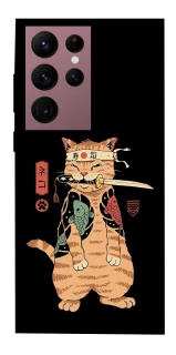 Чехол на Samsung Galaxy S22 Ultra Кот-самурай фото 1 из 1