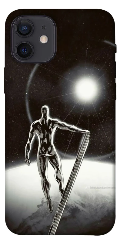 Чохол на Apple iPhone 12 (6.1") Срібний серфер фото 1 з 1