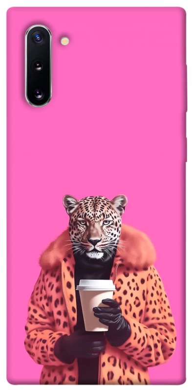 Чехол на Samsung Galaxy Note 10 Леопард с кофе фото 1 из 1