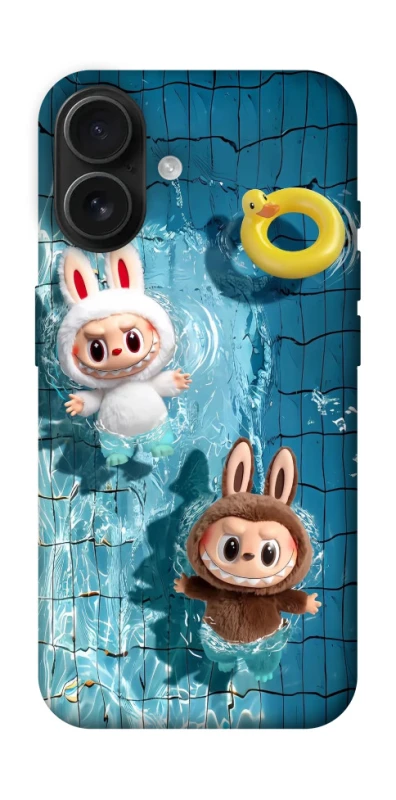 Чохол на Apple iPhone 16 Labubu in the pool фото 1 з 1