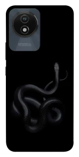 Чехол на Vivo Y02 Black snake фото 1 из 1