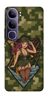 Чохол на Vivo Y300 Military Waifu фото 1 з 1