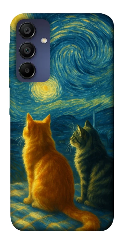 Чохол на Samsung Galaxy A15 4G/5G Cats under the stars фото 1 з 1
