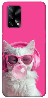 Чехол на Oppo A74 4G Pink kitty фото 1 из 1
