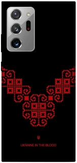 Чохол на Samsung Galaxy Note 20 Ultra Чорно-червона вишиванка фото 1 з 1
