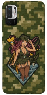 Чехол на Xiaomi Poco M3 Pro 4G / 5G Military Waifu фото 1 из 1