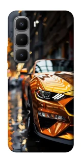 Чехол на Infinix Hot 60 Pro+ Golden sports car фото 1 из 1