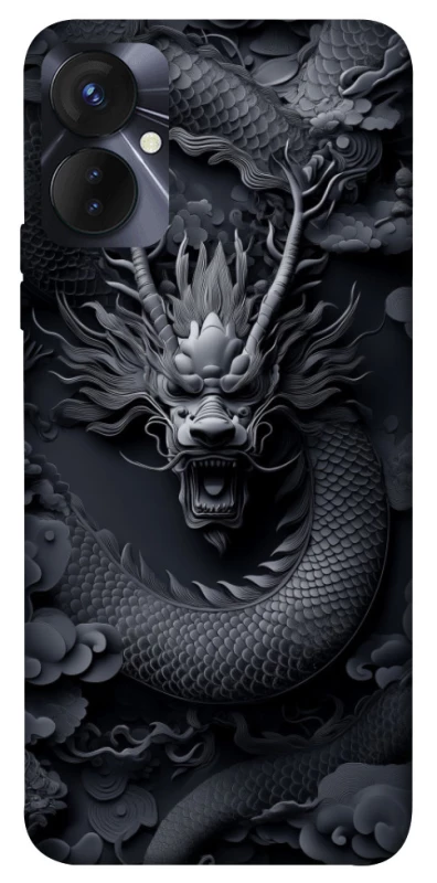 Чехол на TECNO Spark 9 Pro black dragon фото 1 из 1