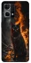 Чехол на Oppo Reno 7 4G Огненный кот фото 1 из 1