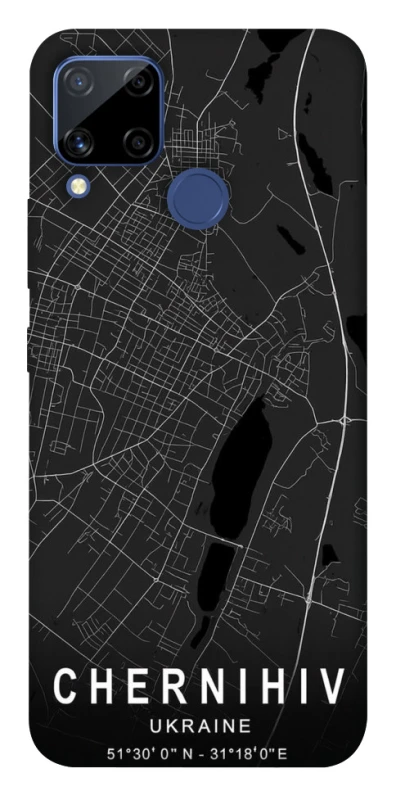 Чохол на Realme C15 Chernihiv map фото 1 з 1