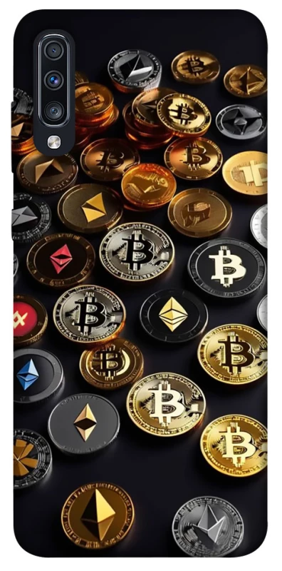 Чехол на Samsung Galaxy A70 (A705F) Many coins фото 1 из 1
